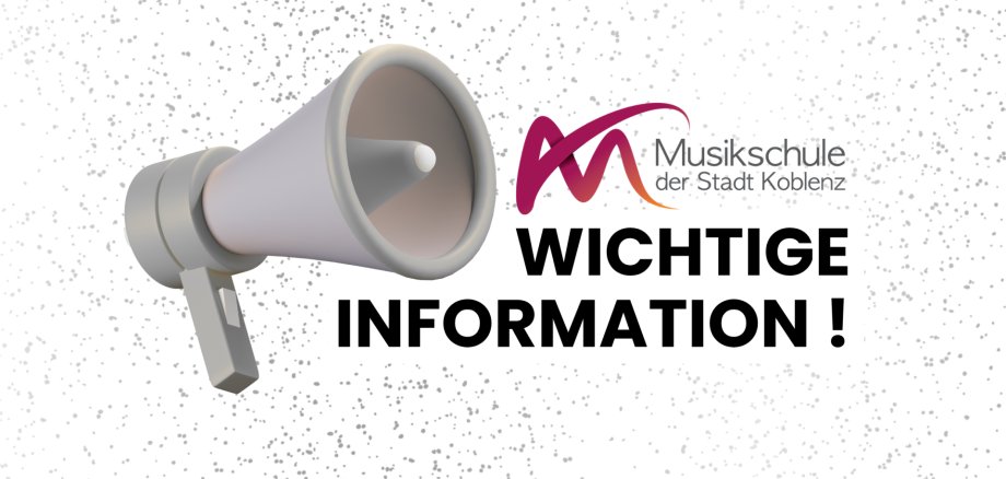 Monochrome Simple Important Announcement Poster (Virtueller Zoom-Hintergrund) - 1